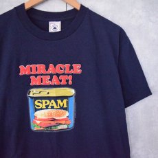 画像1: 2000's SPAM 発泡プリントTシャツ L (1)