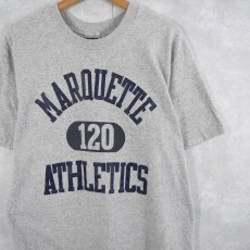 画像1: 80's JANSPORT USA製 "MARQUETTE ATHLETICS" プリントTシャツ XL (1)