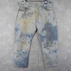 画像1: Levi's 501 "Cloudy Dye" ブリーチデニムパンツ W35 (1)