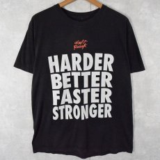 画像2: duft punk "HARDER BETTER FASTER STRONGER" ミュージシャンTシャツ  (2)