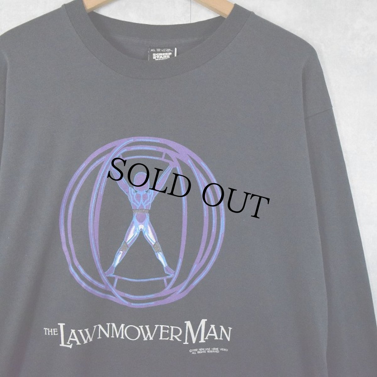 画像1: 90's THE LAWNMOWER MAN USA製 ホラー映画 プリントロンT XL (1)