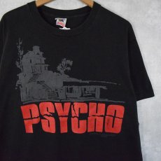 画像1: 90's PSYCHO USA製 サイコスリラー映画 プリントTシャツ L (1)