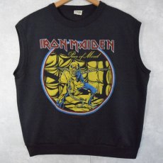 画像1: 1983 IRON MAIDEN "Piece of Mind" ヘヴィメタルバンド ノースリーブスウェット  (1)