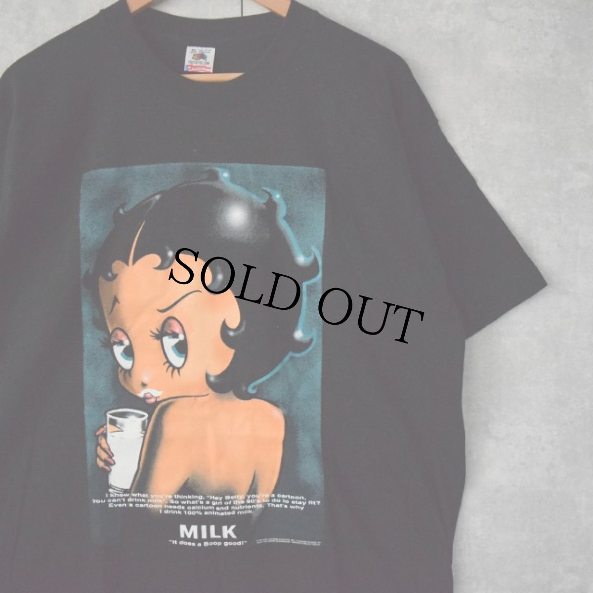 画像1: 90's Betty Boop USA製 キャラクターパロディプリントTシャツ DEADSTOCK XL (1)