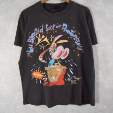 画像1: 90's The Ren and Stimpy Show USA製 キャラクターTシャツ (1)