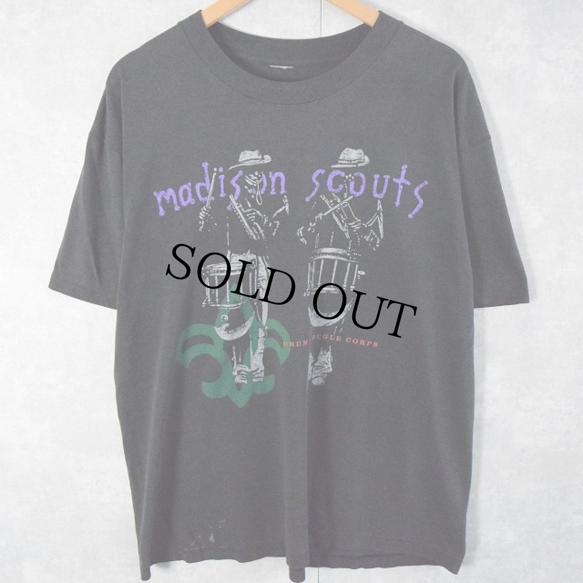 画像1: 90's madison scouts "The Road to Walt Disney World!" 鼓笛隊 プリントTシャツ  (1)