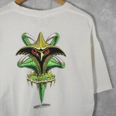 画像1: 90's POWELL PERALTA USA製 "Tony Hawk" CLAW プリントＴシャツ XL (1)