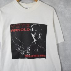 画像1: Arnold Schwarzenegger "VOTE ARNOLD" 州知事選挙 応援Tシャツ L (1)