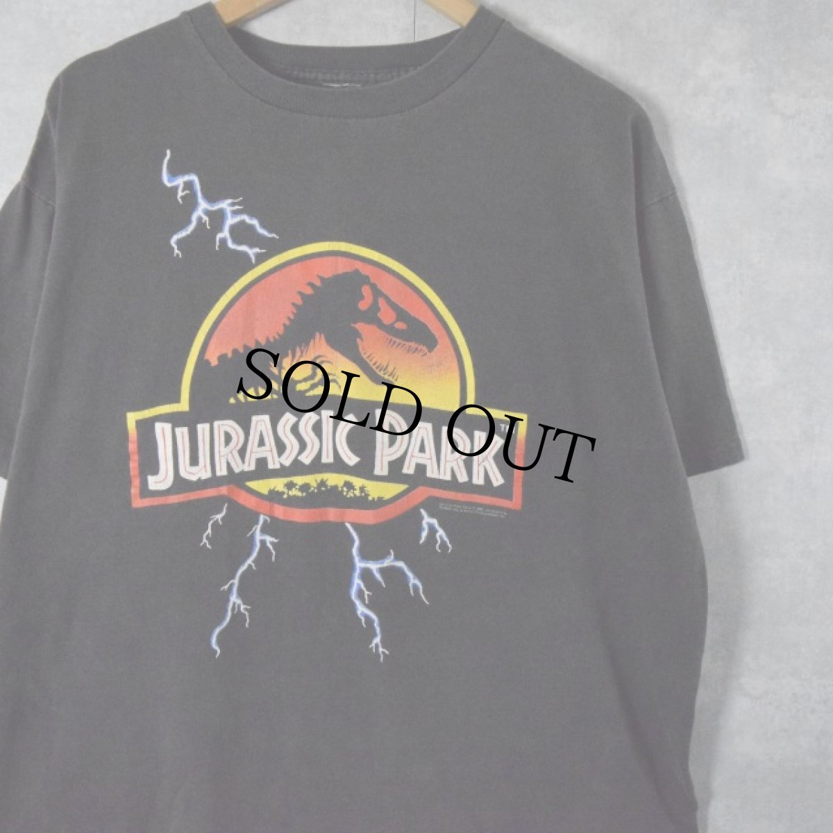 画像1: 90's JURASSIC PARK 映画プリントTシャツ  (1)