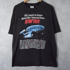 画像1: 90's STAR TREK "All I need to know about..." SFテレビドラマTシャツ XL (1)