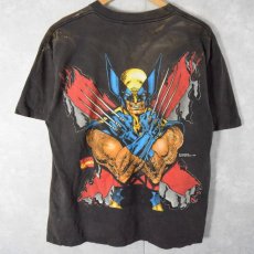 画像2: 90's MARVEL "WOLVERINE" USA製 キャラクターTシャツ XL (2)