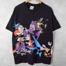 画像1: 90's The Ren and Stimpy Show USA製 キャラクターTシャツ XL (1)