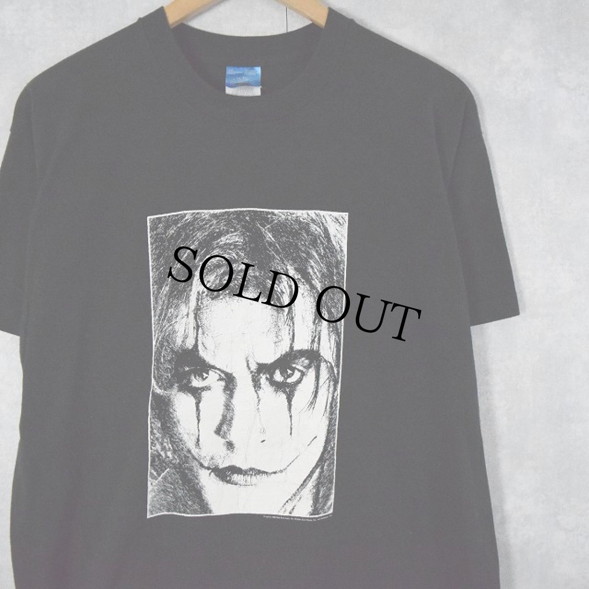 画像1: 90's The Crow "city of angels" ホラー小説プリントTシャツ L (1)