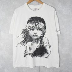 画像1: 90's Les Miserables ミュージカルプリントTシャツ XL (1)