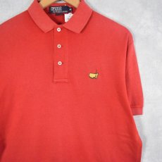 画像1: 90's POLO Ralph Lauren USA製 刺繍入り 天竺ポロシャツ M (1)