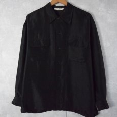 画像1: シルクシャツ BLACK (1)