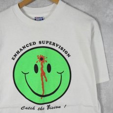 画像1: 90's USA製 "ENHANCED SUPERVISION" プリントTシャツ XL (1)