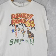 画像1: 90's DONEY KONG 64 ゲームプリントTシャツ L (1)