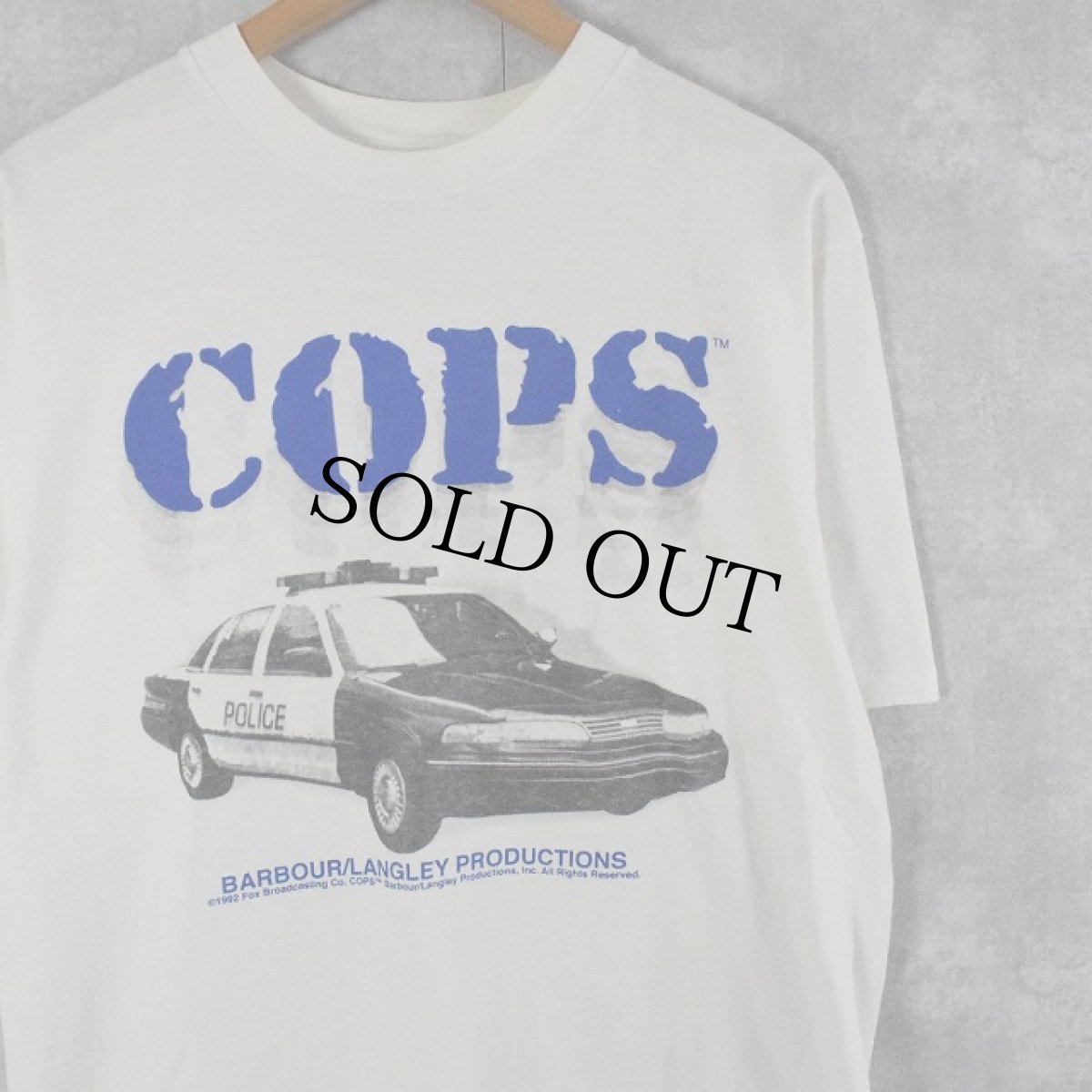 画像1: 90's COPS USA製 テレビ番組 プリントTシャツ L (1)