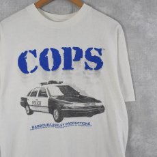 画像1: 90's COPS USA製 テレビ番組 プリントTシャツ L (1)