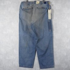 画像2: POLO Ralph Lauren DUNGAREES "M-41 Chino Type" デニムトラウザーズ フラッシャー付き W36 (2)