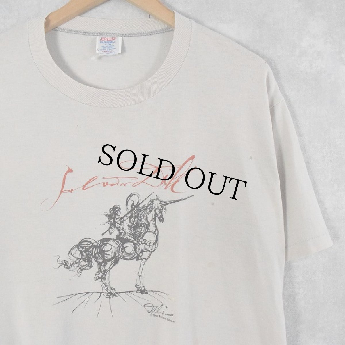 画像1: 80's SALVIDOR DALI USA製 アートイラストTシャツ XL (1)