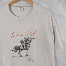 画像1: 80's SALVIDOR DALI USA製 アートイラストTシャツ XL (1)