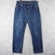 画像1: 90's Levi's 501 USA製 "Galactic wash" デニムパンツ W34 (1)