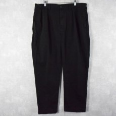 画像1: POLO Ralph Lauren "ETHAN PANT" 2タック チノトラウザーズ BLACK W38 (1)