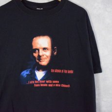 画像1: THE SILENCE OF THE LAMBS "...I ate his liver with some..." ホラー映画プリントTシャツ (1)