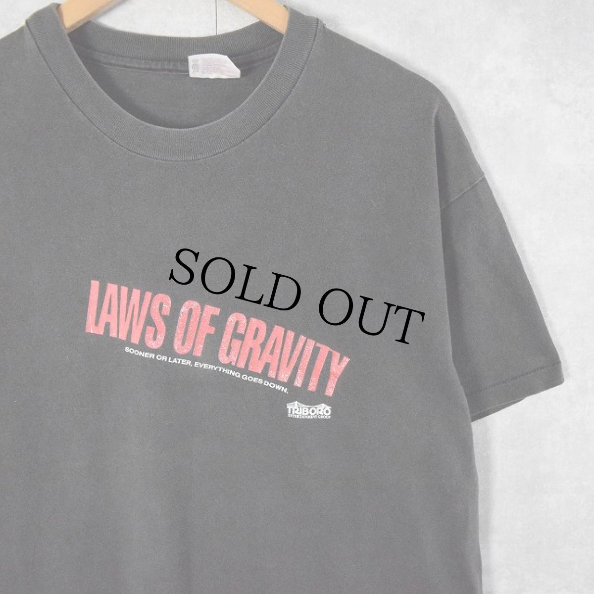 画像1: 90's LAWS OF GRAVITY USA製 クライム映画プリントTシャツ XL (1)