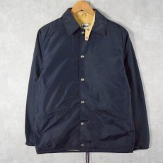 画像1: 80's L.L.Bean チンスト付き ナイロンコーチジャケット NAVY (1)