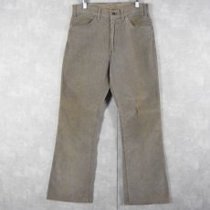 画像1: 70's LEVI'S BIGE 646 ベルボトム コーデュロイパンツ W32 (1)