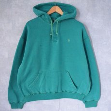 画像1: 90's〜 POLO Ralph Lauren ヘンリーネックスウェットフーディー L (1)