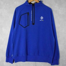 画像1: RLX Ralph Lauren ロゴプリント ハーフジップスウェット XL (1)