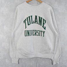 画像1: MV SPORT USA製 REVERSE WEAVE TYPE "TULANE UNIVERSITY" プリントスウェット XL (1)