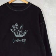 画像1: CRUNCH 刺繍 フリースプルオーバー (1)