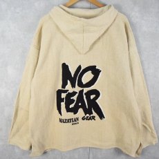 画像1: NO FEAR ロゴプリント メキシカンパーカー XL (1)