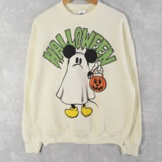 画像1: Disney MICKEY MOUSE "HALLOWEEN" キャラクタースウェット XL (1)