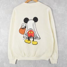 画像2: Disney MICKEY MOUSE "HALLOWEEN" キャラクタースウェット XL (2)