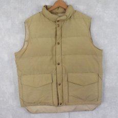 画像1: 70's Woolrich コットン×ナイロン ダウンベスト L (1)