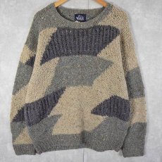 画像1: 80〜90's  Woolrich 柄編み ニットセーター (1)