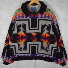 画像1: PENDLETON USA製 ネイティブ柄 ウールジャケット XL (1)