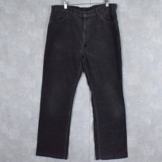 画像1: 70's Levi's 517 コーデュロイフレアパンツ BLACK W39 (1)