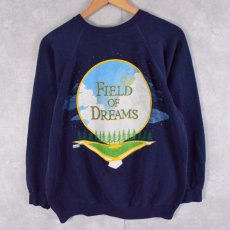 画像1: 80's MCA HOME VIDEO USA製 "FIELD OF DREAM" 映画プリント ラグランスウェット L (1)