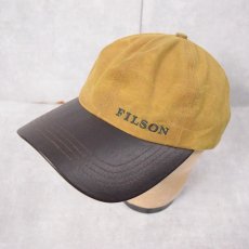 画像1: FILSON USA製 ロゴ刺繍 オイルドキャップ ONESIZE (1)