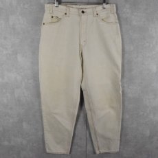 画像1: 90's Levi's 560 ブランクタブ USA製 ホワイトデニムパンツ W33 (1)