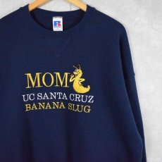 画像1: 00's "MOM UC SANTA CRUZ BANANA SLUG" 刺繍スウェット XL (1)