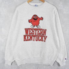 画像1: 90's Champion USA製 "WESTERN KENTUCKY" プリントスウェット XL (1)