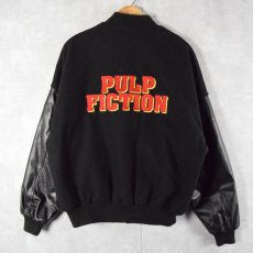 画像1: 90's OMADI "PULP FICTION" ロゴ刺繍 映画スタジャン L (1)